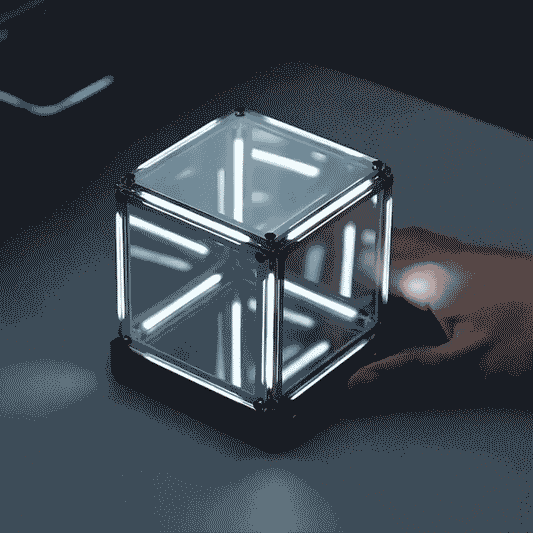 Cyberpunk Ambient Light – 4D Black Hole Desk Lamp with LED Glow