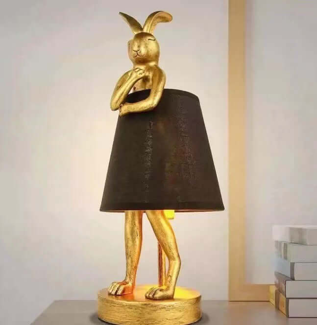 Bedroom setup with Nordic Apron Bunny Table Lamp