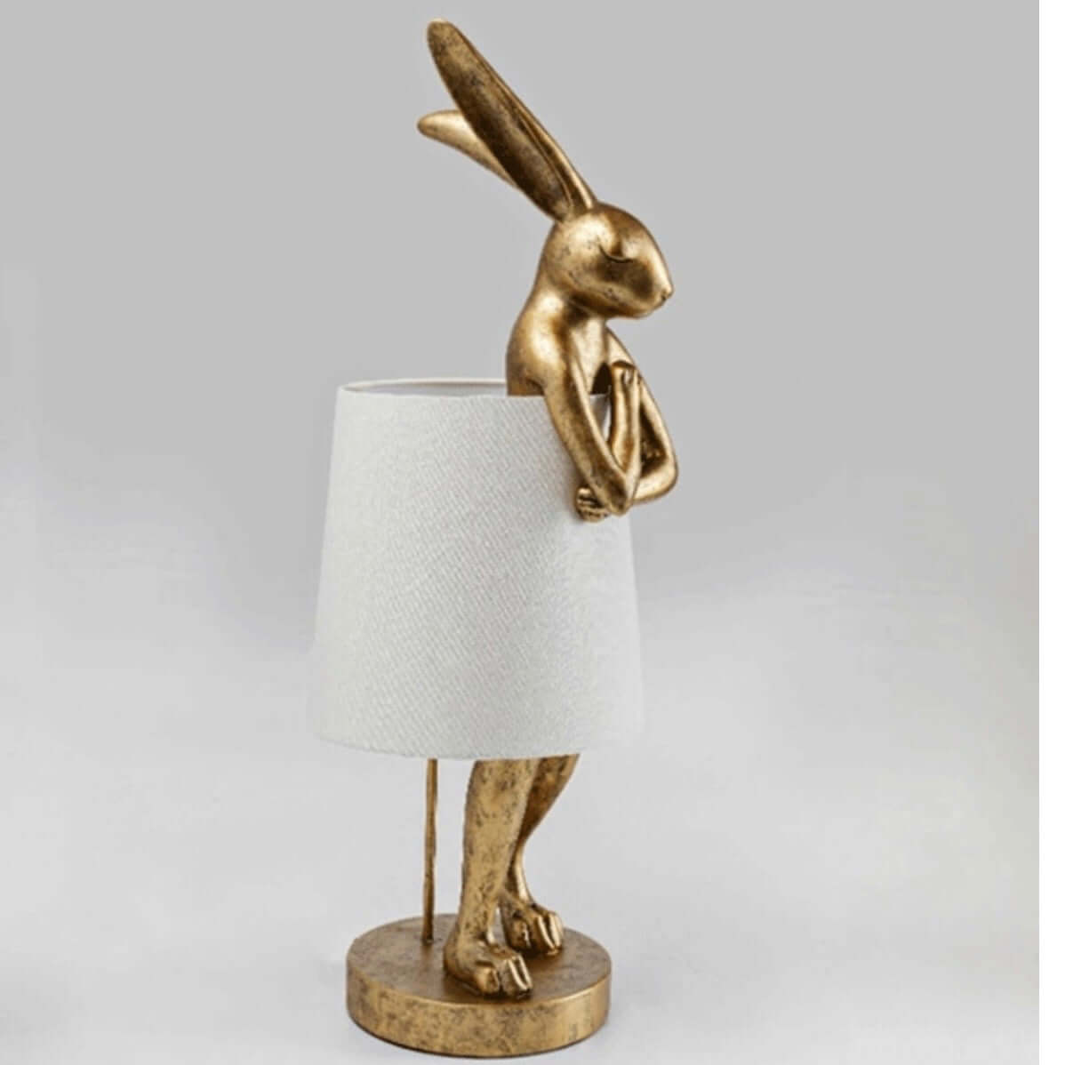 Decorative resin bunny lamp for study desk