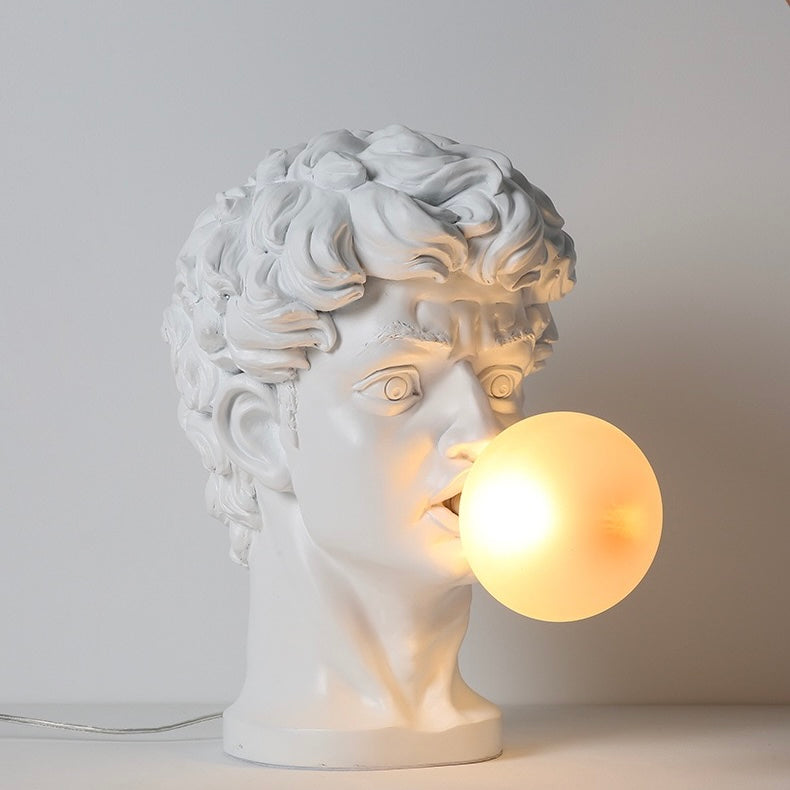 David Sculpture Bubble Lamp – Artistic Resin Table Light
