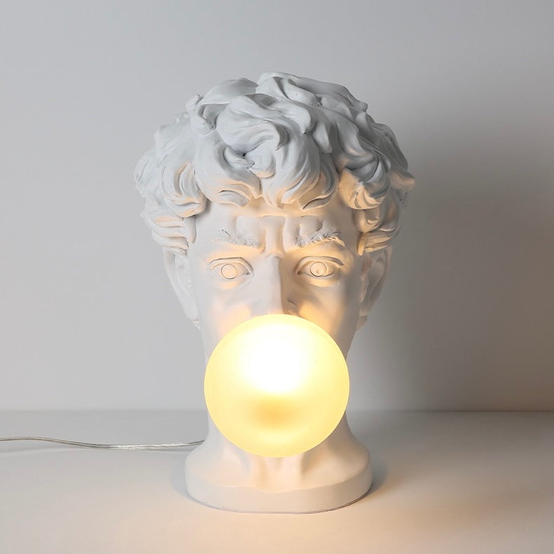 David Sculpture Bubble Lamp – Artistic Resin Table Light