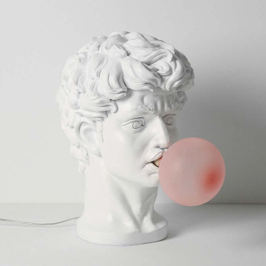 David Sculpture Bubble Lamp – Artistic Resin Table Light
