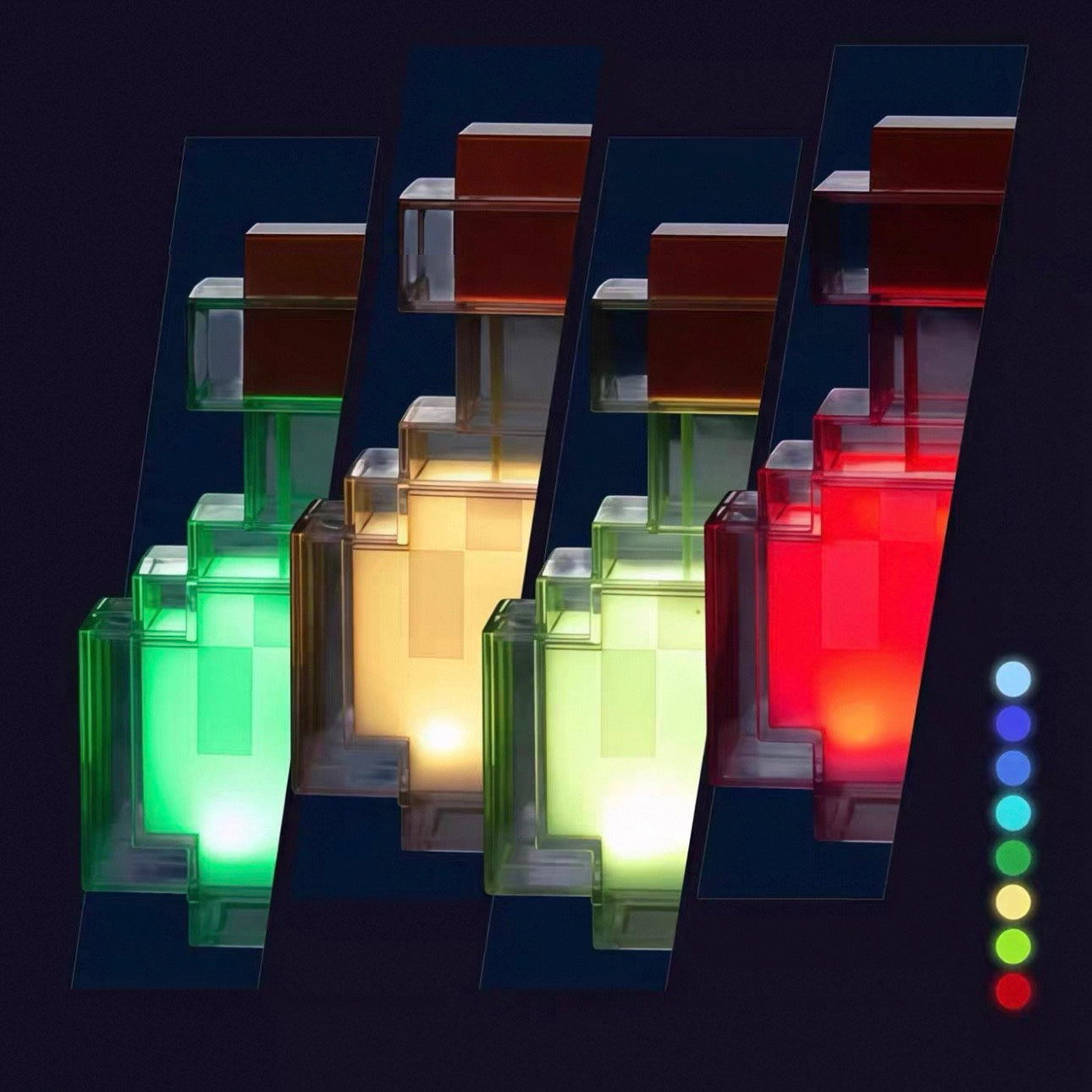 ✨ Minecraft Potion Bottle Lamp – Color-Changing LED Night Light