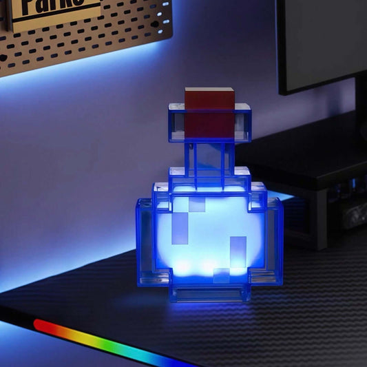 ✨ Minecraft Potion Bottle Lamp – Color-Changing LED Night Light