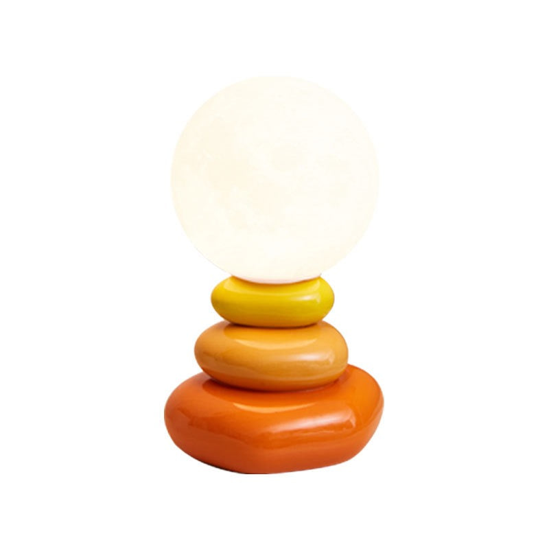 Nordic Cream Stone Moon Lamp – Creative LED Night Light