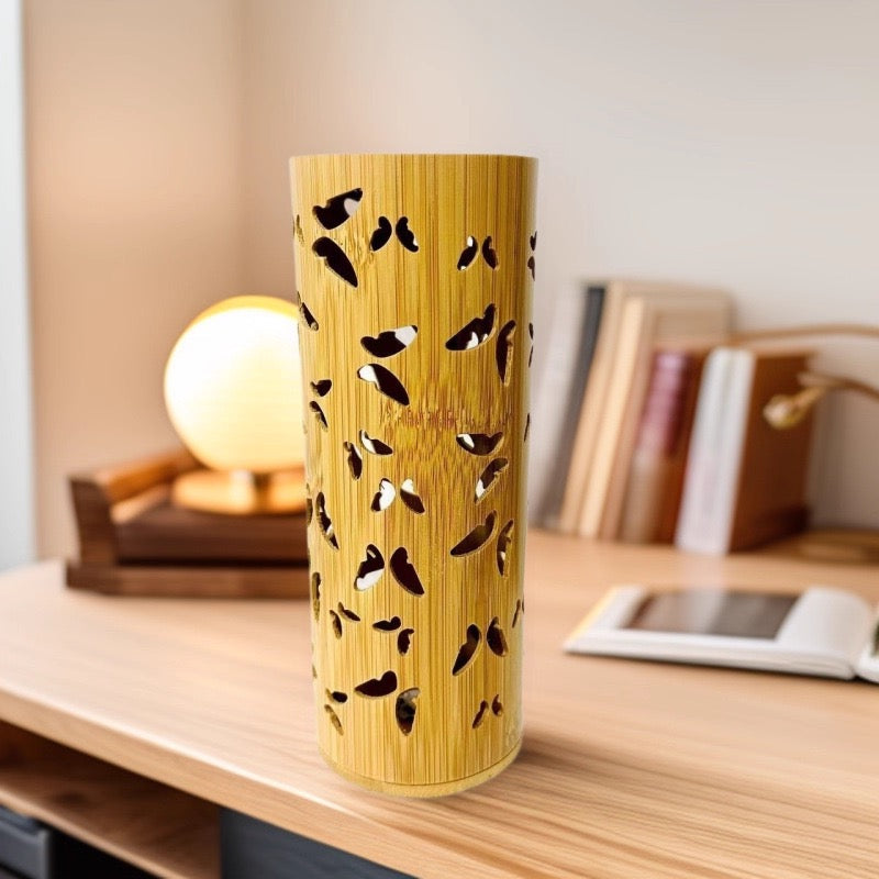 Creative Butterfly USB Projection Table Lamp – Bamboo Night Light