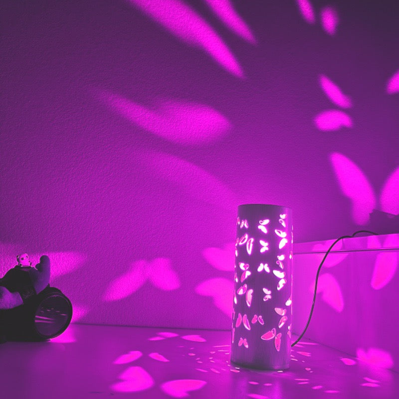 Creative Butterfly USB Projection Table Lamp – Bamboo Night Light