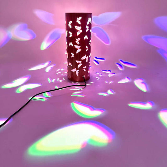 Creative Butterfly USB Projection Table Lamp – Bamboo Night Light