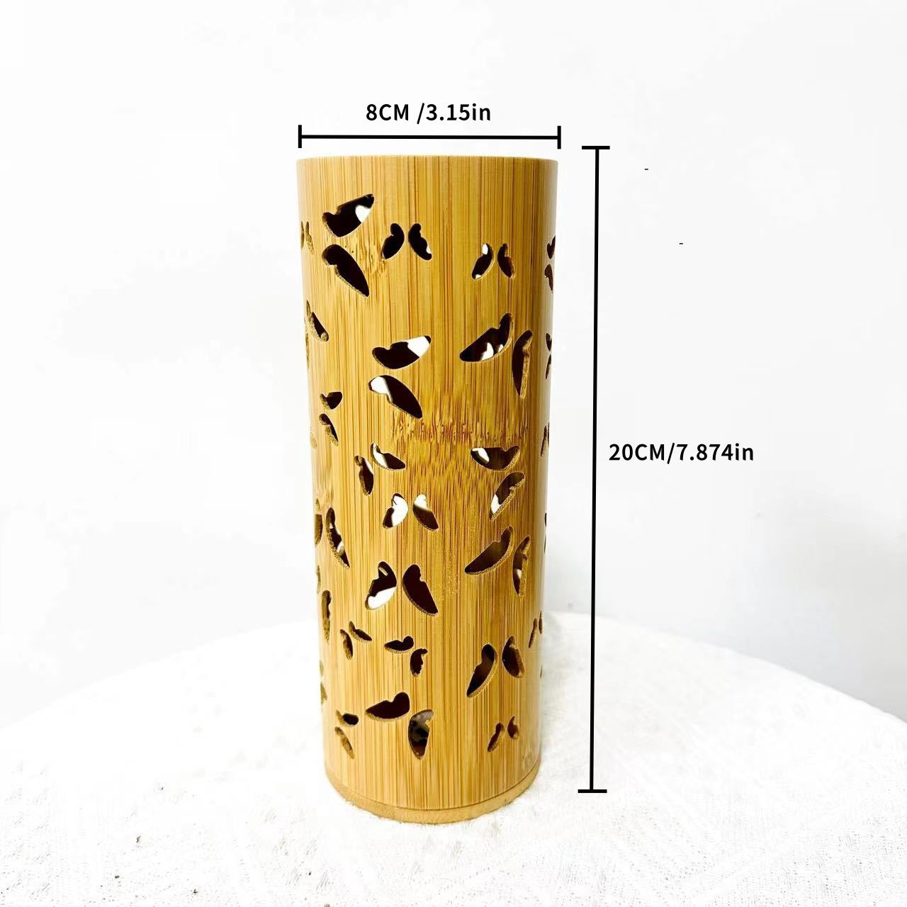 Creative Butterfly USB Projection Table Lamp – Bamboo Night Light