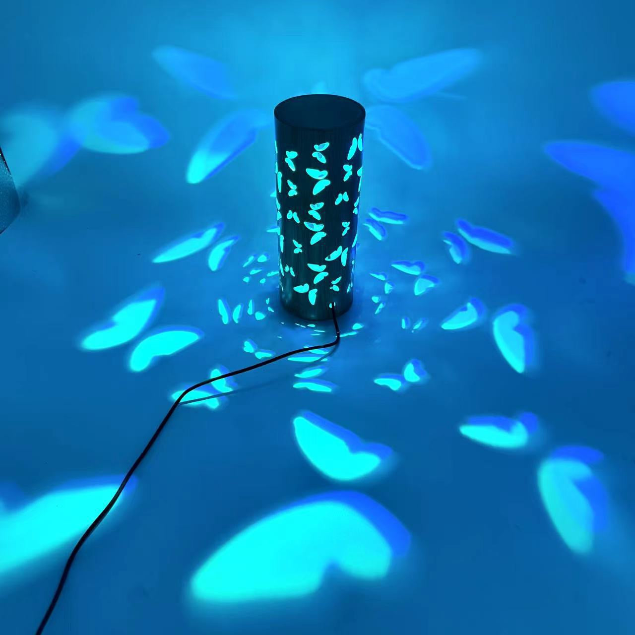 Creative Butterfly USB Projection Table Lamp – Bamboo Night Light