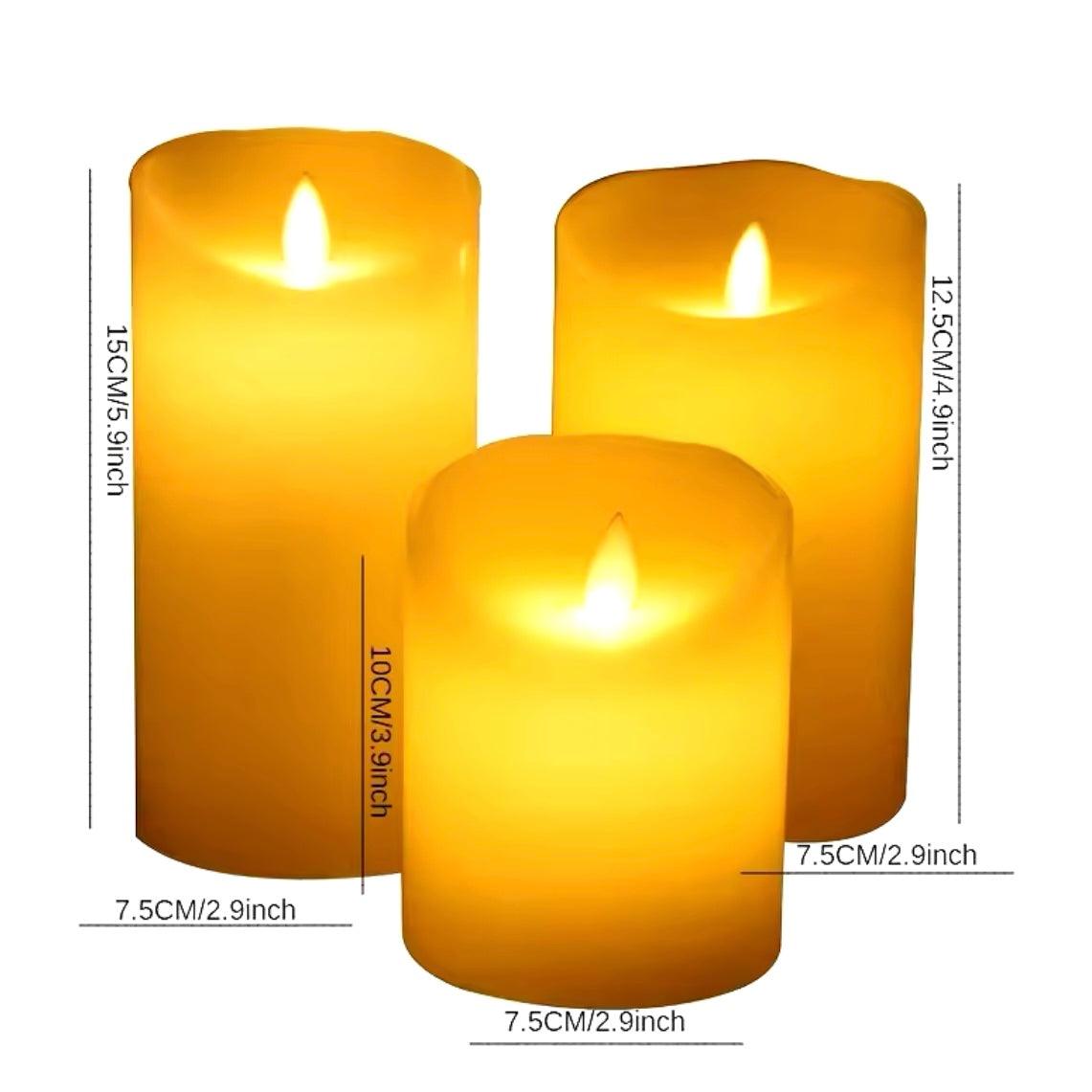Moving flame LED candle for table decoration