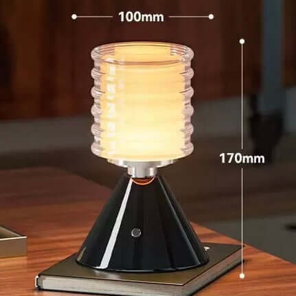 Minimalist Rechargeable Ambient Lamp | French-Inspired Cordless Touch Light