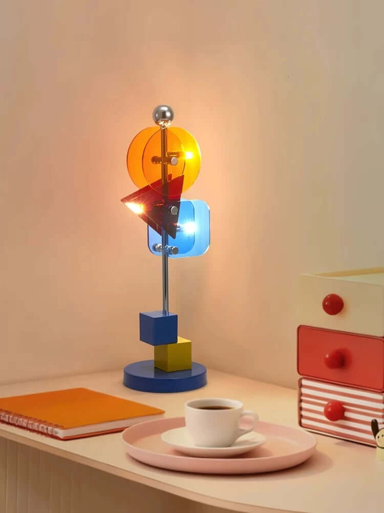 Memphis Style Table Lamp, 48cm Designer Ambient Light
