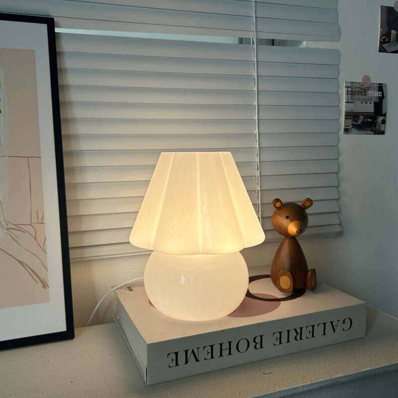 Retro mushroom lamp for study desk
