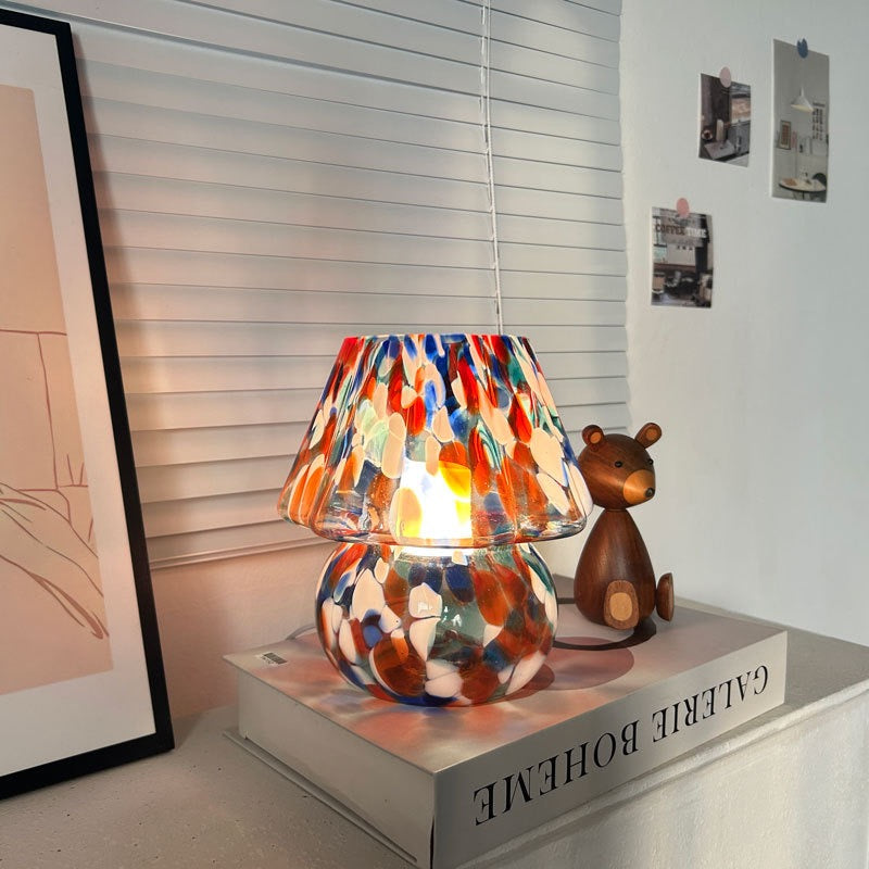 Artistic striped lamp for home decor
