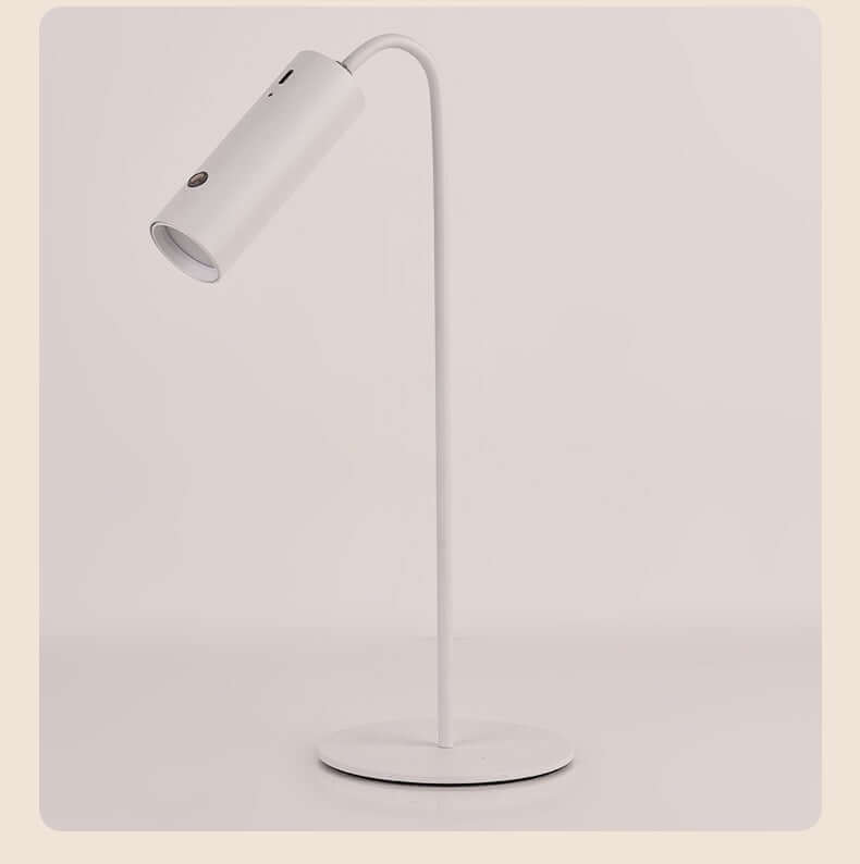 Compact rechargeable desk lamp ideal for travel or camping