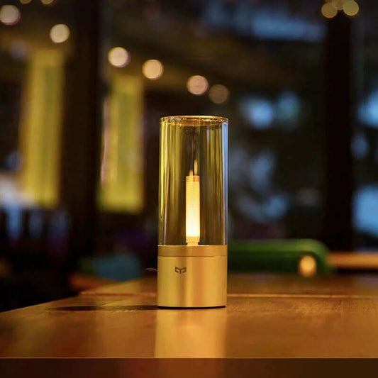 Demonstration of Stepless Dimming Control by Rotating the Body of the Rechargeable Table Lamp