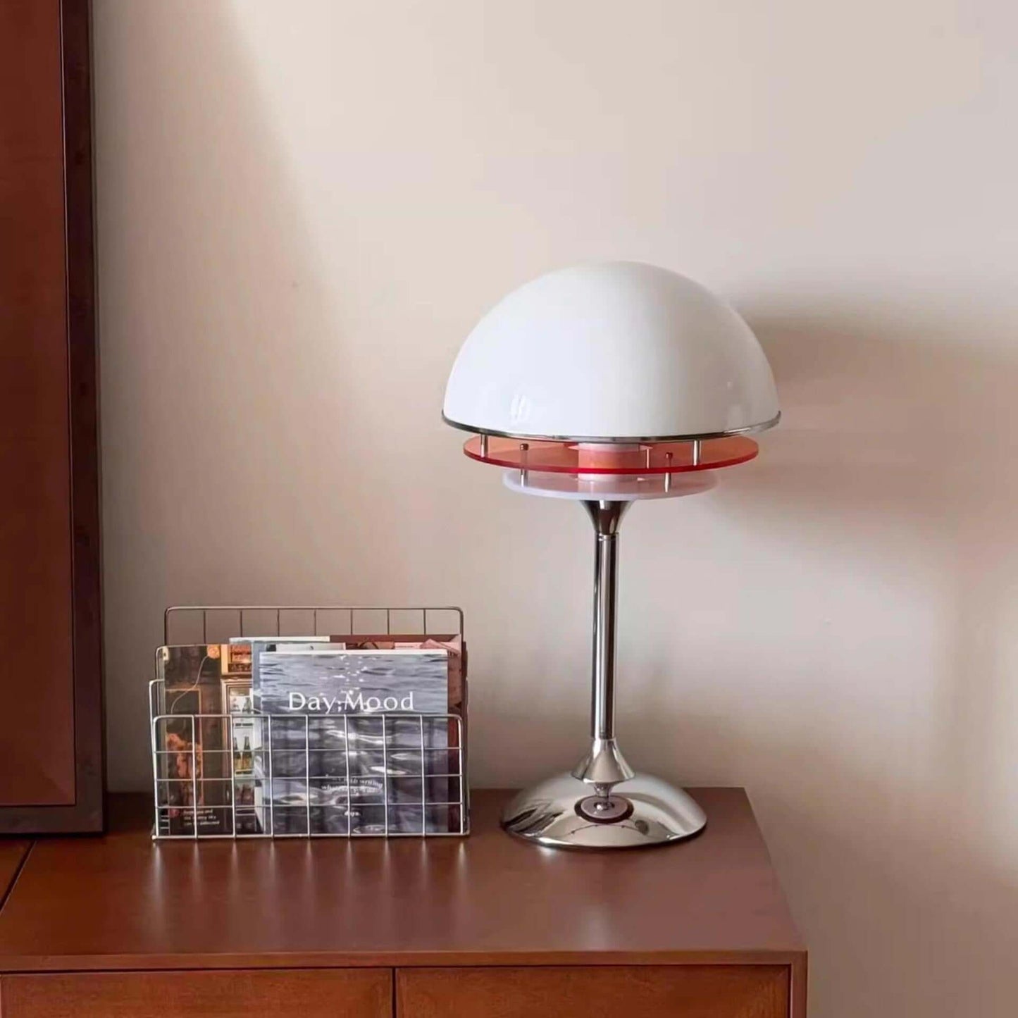 Vintage Reading Nook Lamp with Acrylic Shade