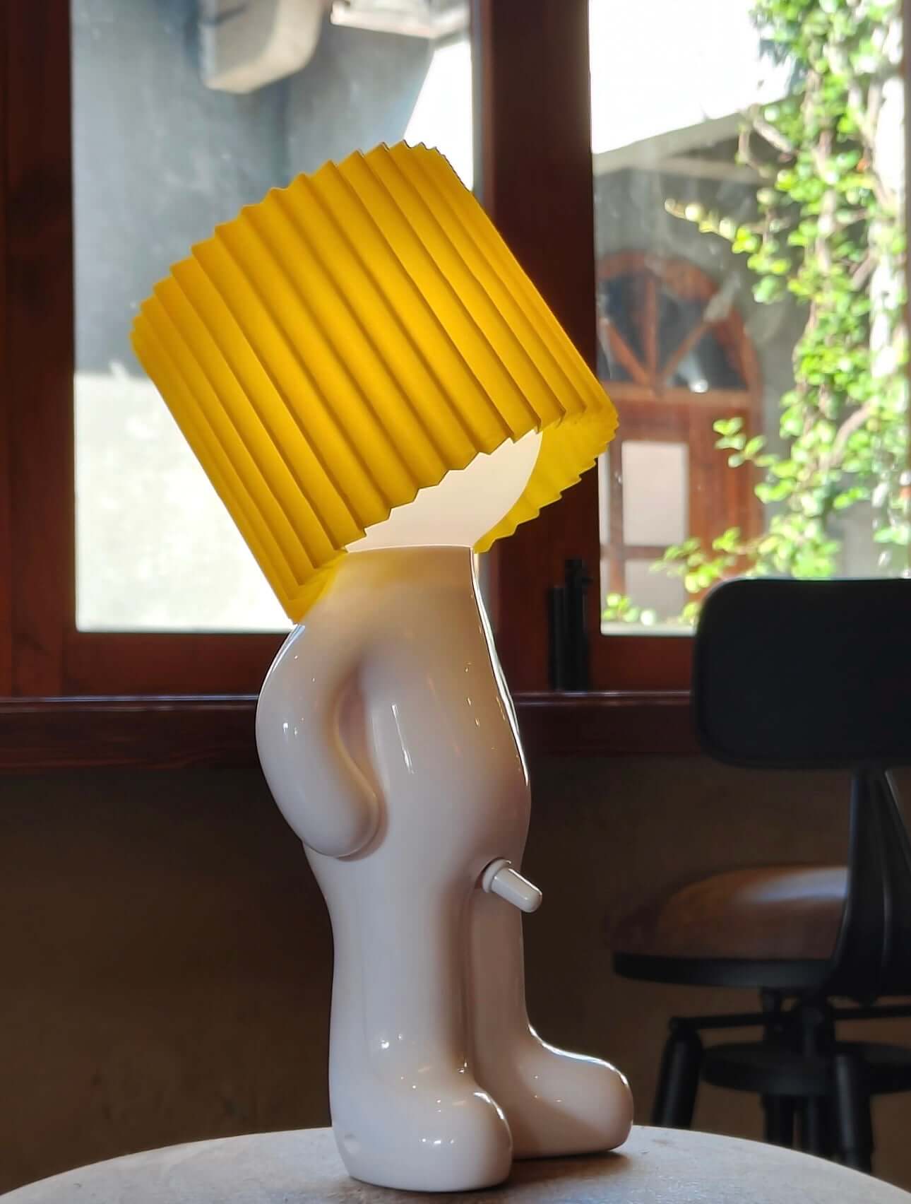 Creative Shy Boy Table Lamp – USB Rechargeable Night Light for Bedroom Decor