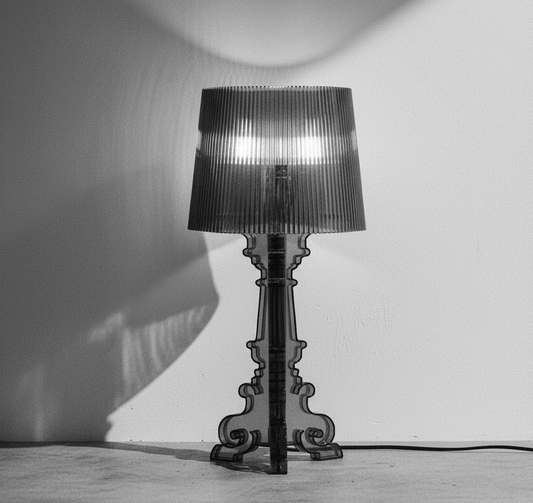 Acrylic Baroque Style Table Lamp - 19" Aesthetic Accent Lighting