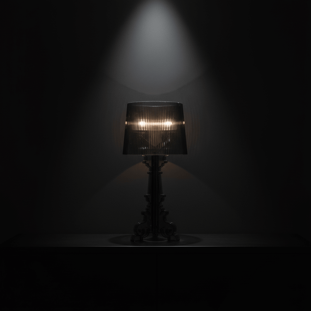 Acrylic Baroque Table Lamp, 19" Decorative Ambient Lighting