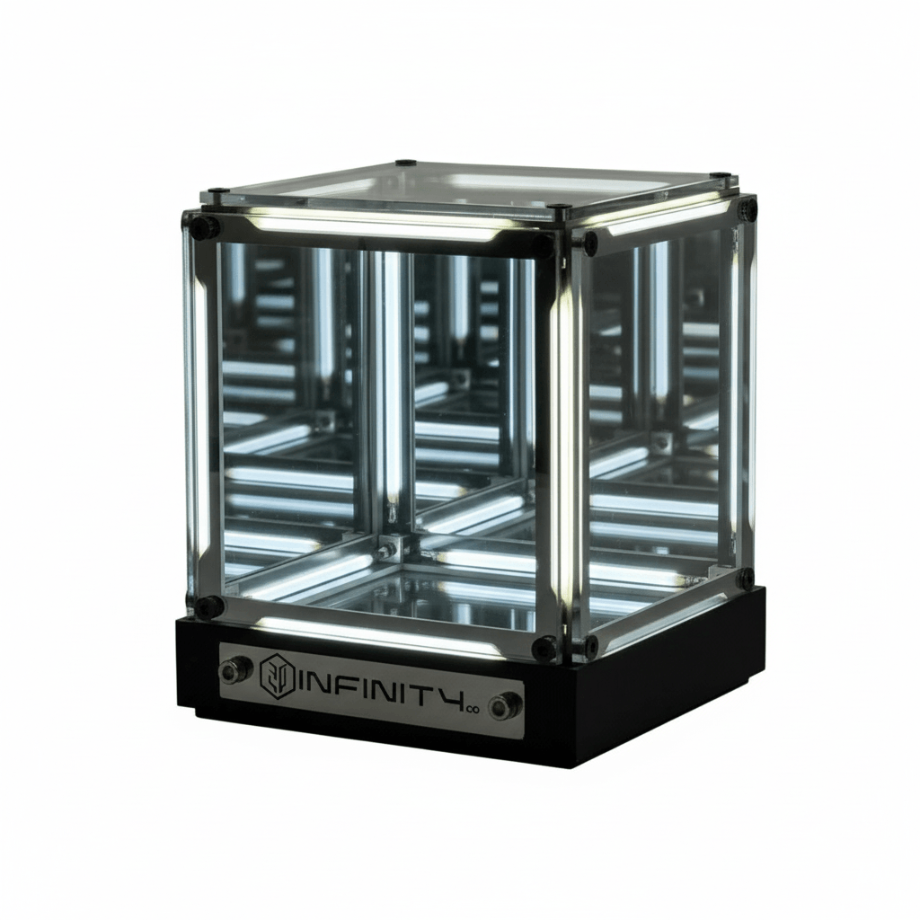Lumiosa Infinity Cube magnetic levitation cyberpunk desk lamp