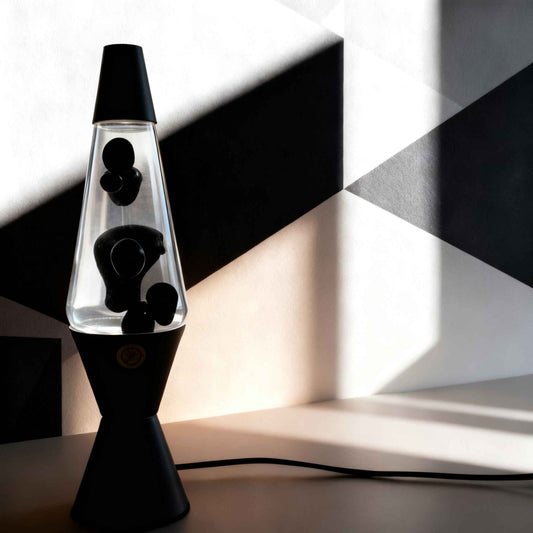 Retro Lava Lamp on a modern desk for room decor