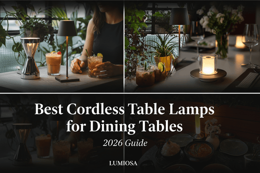 组合成高级的博客首Best Cordless Table Lamps for Dining Tables 