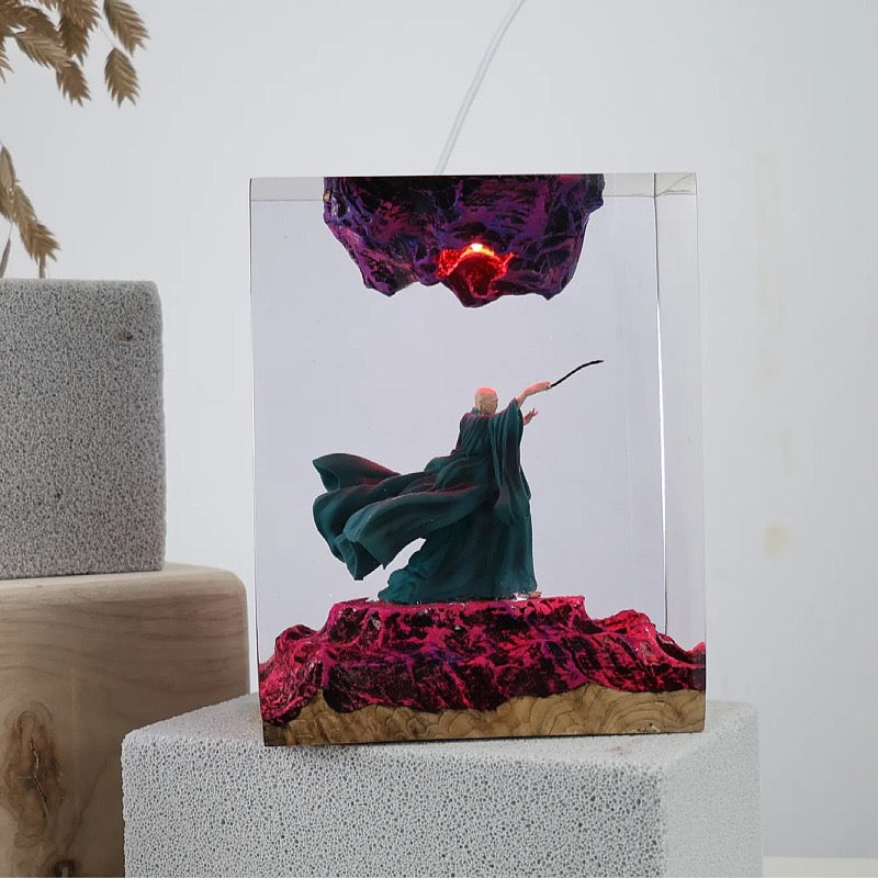 Bring the Wizarding World to Your Desk with Voldemort Resin Lamp