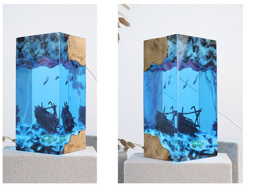 Bring the Ocean Home with the Ocean Cave Diver Resin Lamp