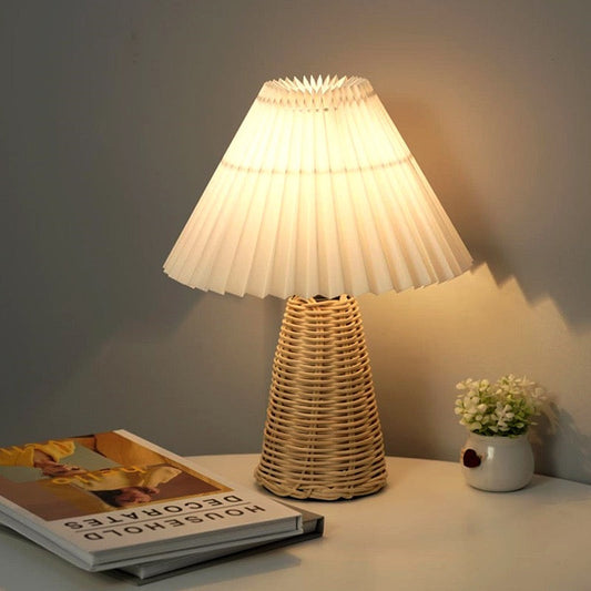 Transform Your Bedroom with a Nordic Pleated Table Lamp: Cozy, Stylish, and Eye-Friendly
