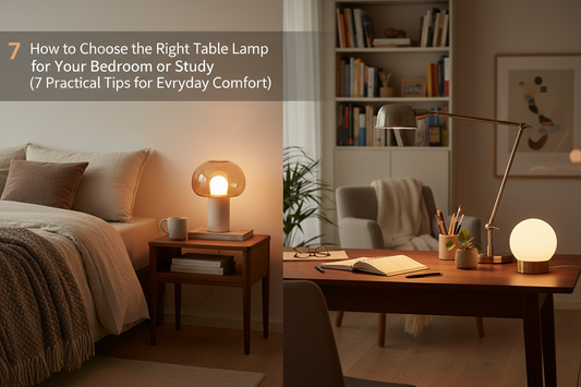 How to Choose the Right Table Lamp for Your Bedroom or Study (7 Practical Tips for Everyday Comfort)