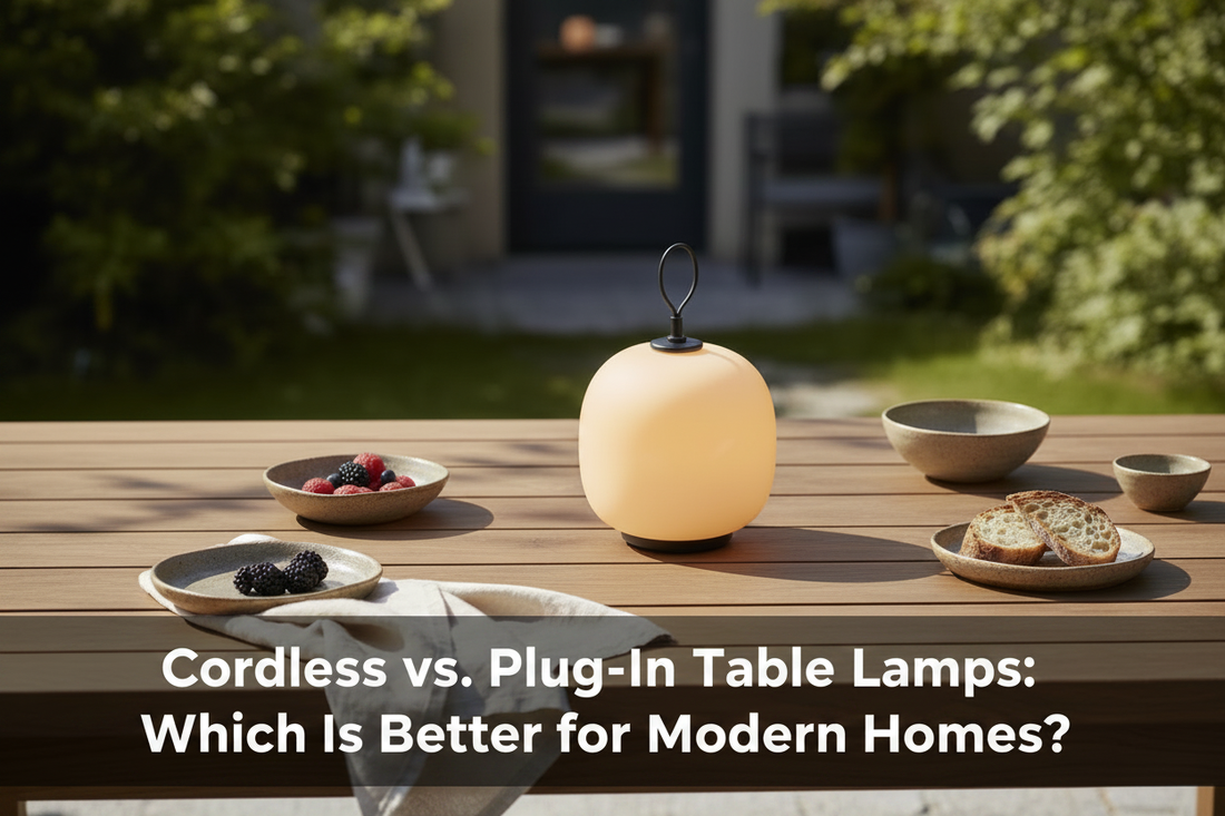 Lumiosa Danish portable table lamp in a Scandinavian interior