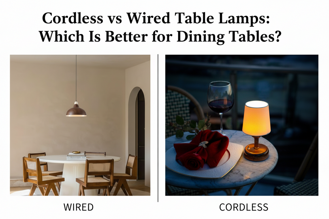 Cordless vs Wired Table Lamps: Which Is Better for Dining Tables?