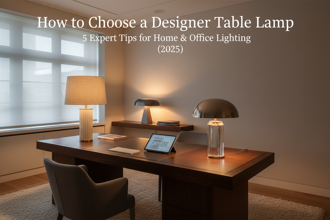 How to Choose a Designer Table Lamp: 5 Expert Tips for Home & Office Lighting (2025)