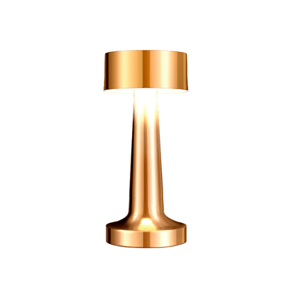 Dublin table lamp in gold finish, featuring Scandinavian design with touch sensor and cordless functionality.
