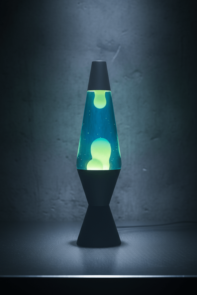 Groovy Lava Lamp with Floating Wax - Soft Ambient Lighting for Relaxing Home Decor