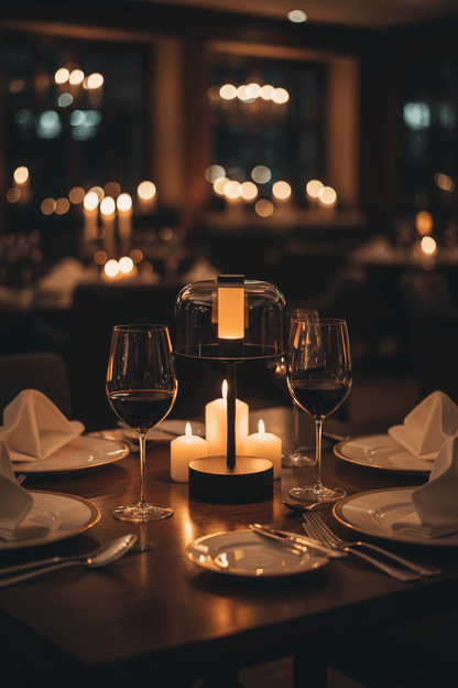 奢华西餐厅桌面场景