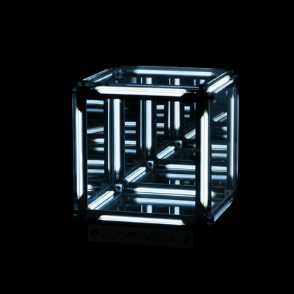 Lumiosa Cyberpunk Infinity Cube Lamp with 4D optical illusion depth effect