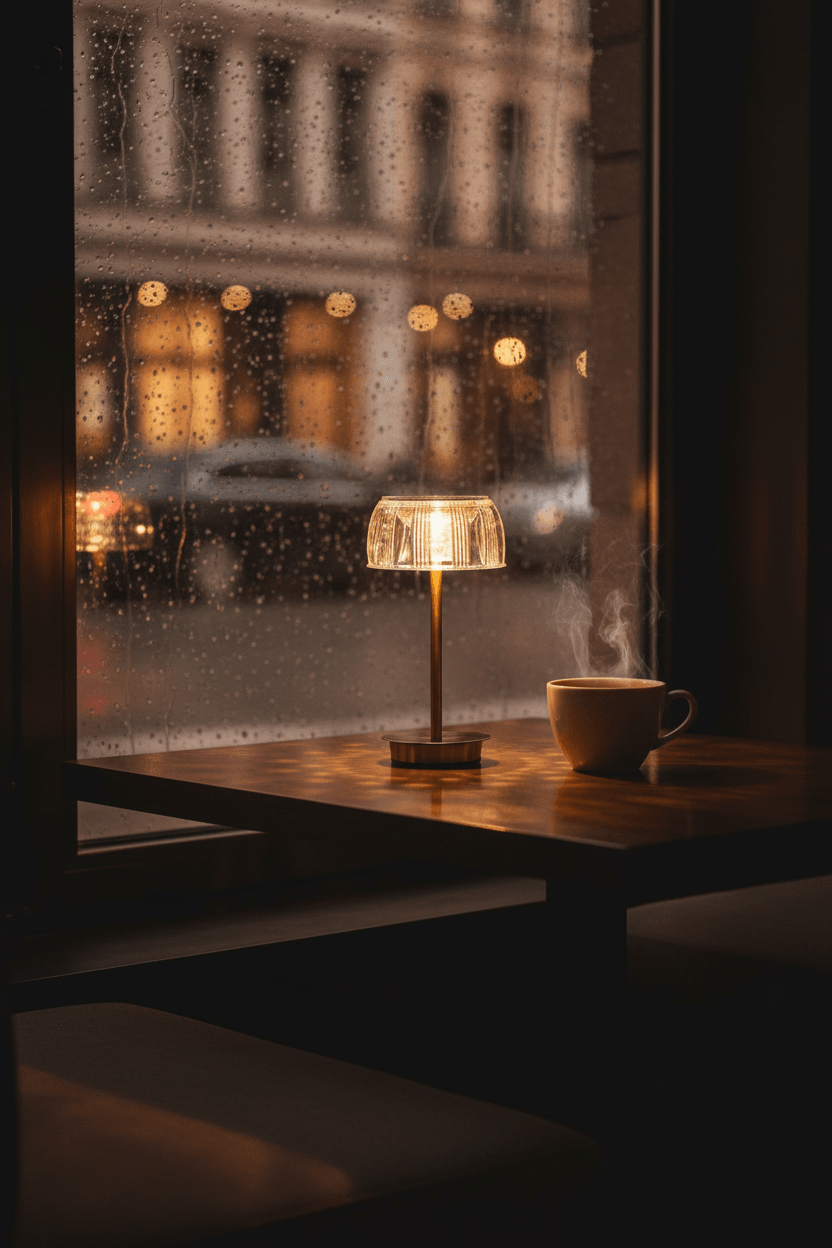 咖啡厅窗边场景