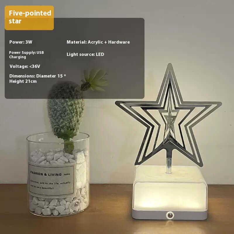 Touch-controlled LED lamp for reading, sleeping, and ambiance lighting