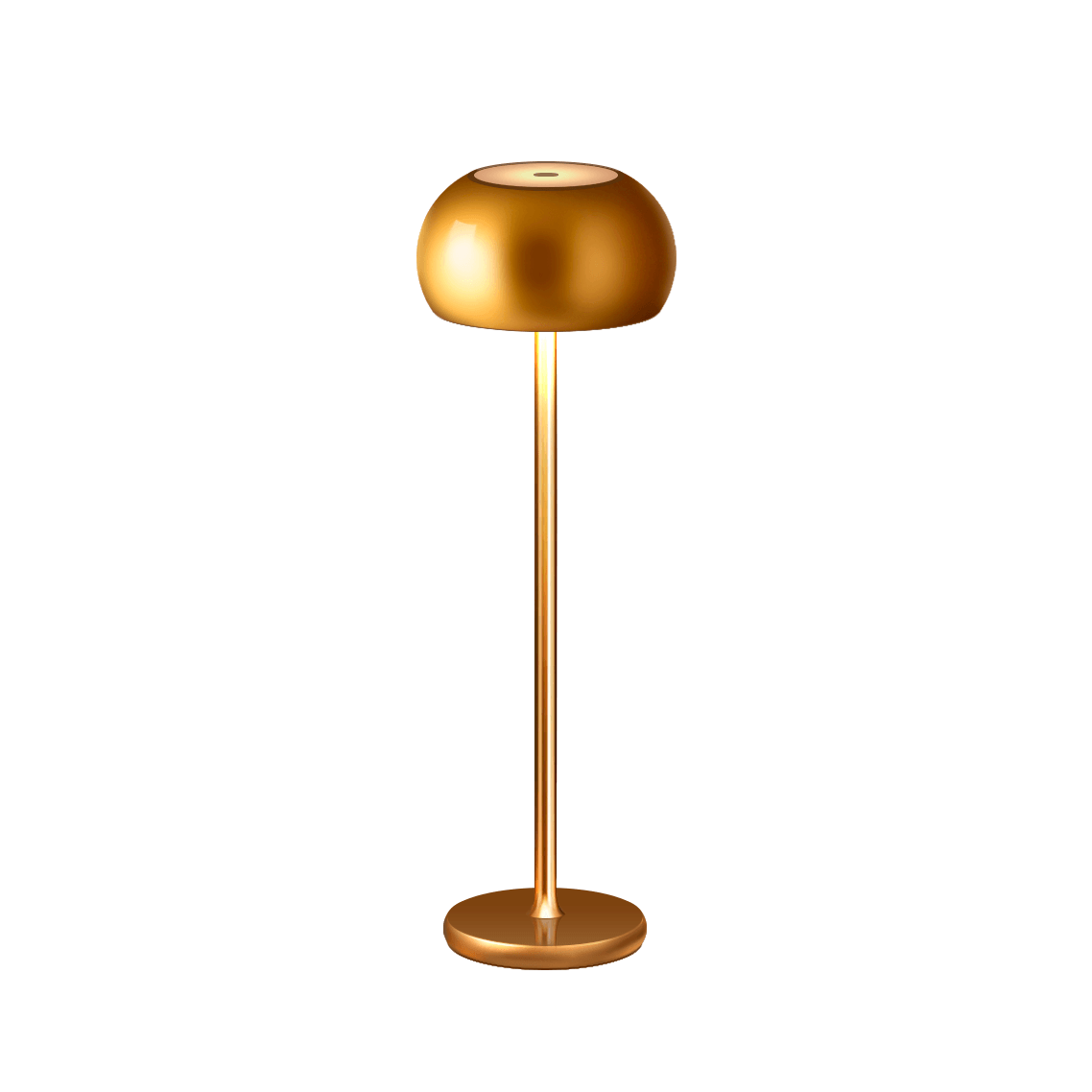 Tokyo Table Lamp in gold, featuring Scandinavian design with touch sensor and adjustable brightness.