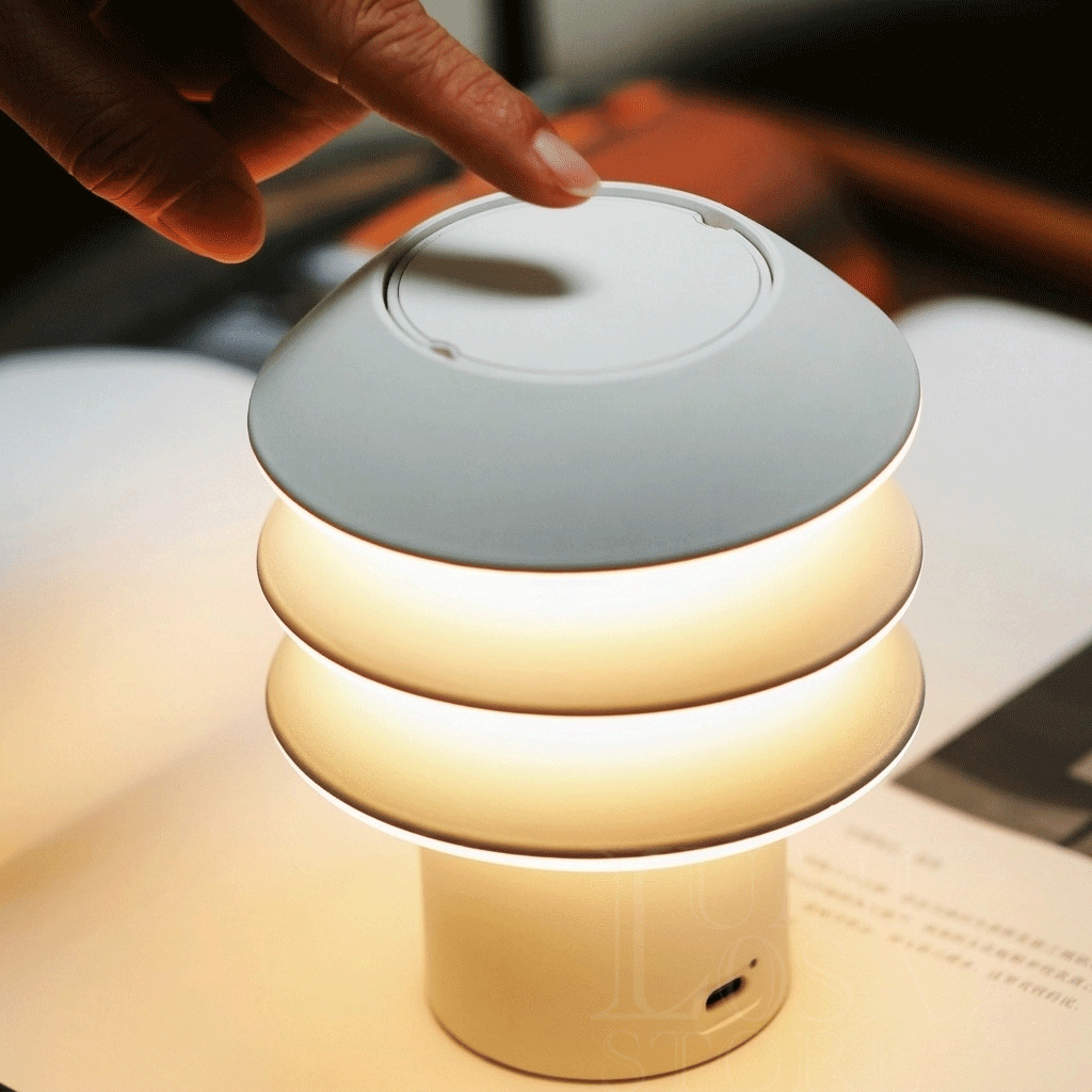 Modular Touch Mushroom Lamp | Rechargeable Portable Bedside Light