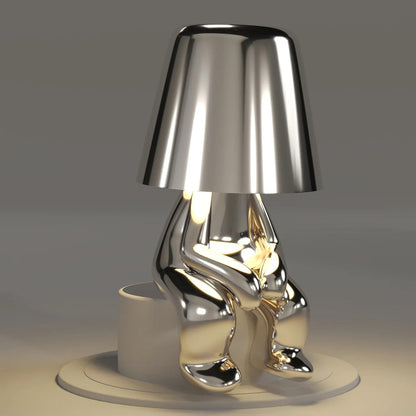 Thinker Brothers Table Lamp featuring a unique chrome design, blending charm and modern Italian elegance in any space.