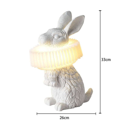 Resin bunny lamp adding charm to kids’ rooms