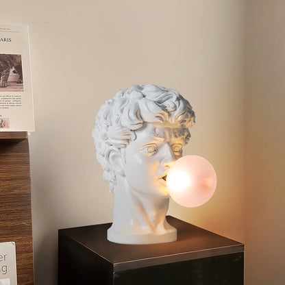 David Sculpture Bubble Lamp – Artistic Resin Table Light