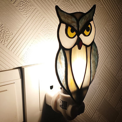 Halloween Stained Glass Pumpkin Night Light for Kids