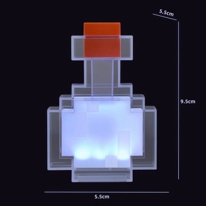 ✨ Minecraft Potion Bottle Lamp – Color-Changing LED Night Light