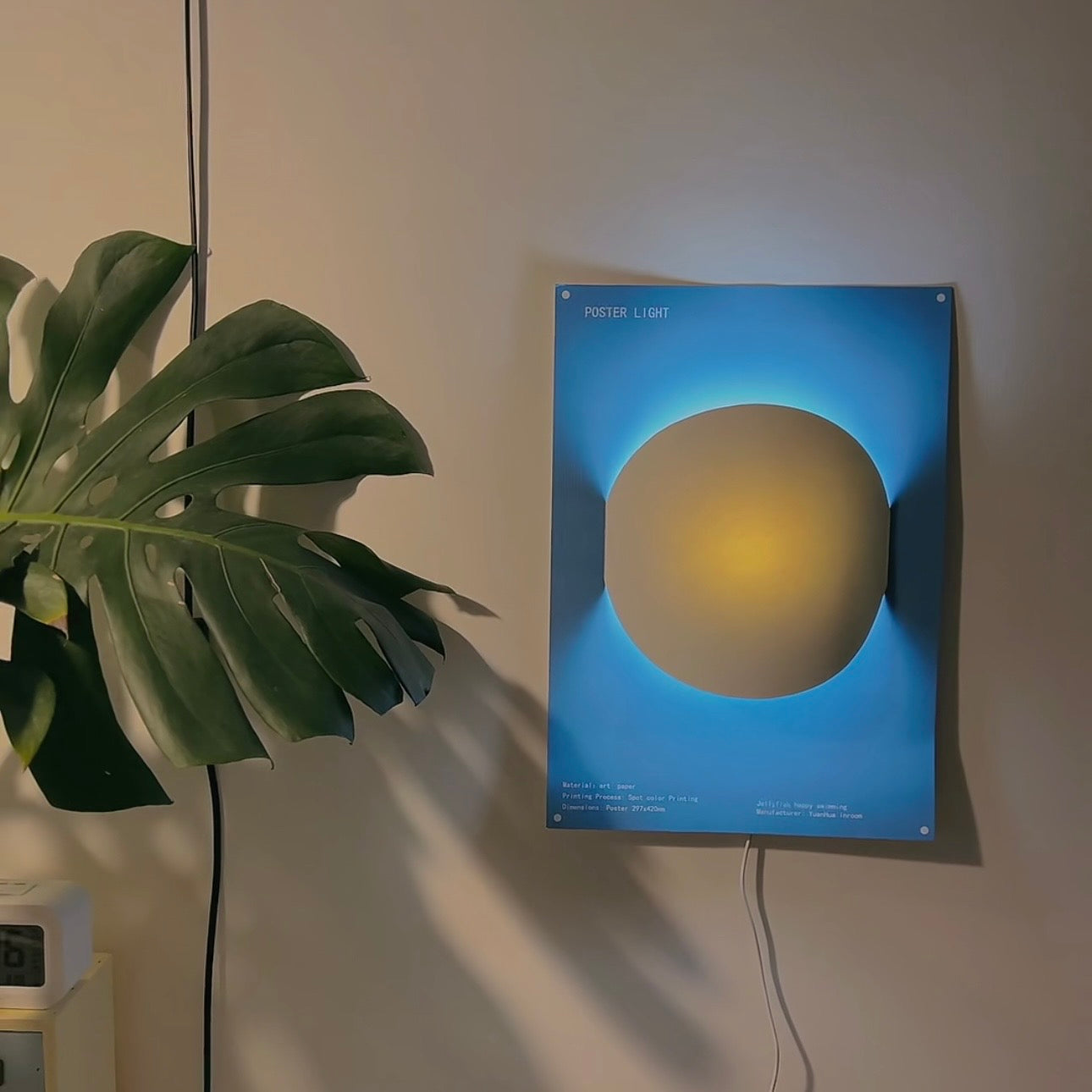 DIY Illustration Poster Night Light – USB Powered Wall Art Lamp