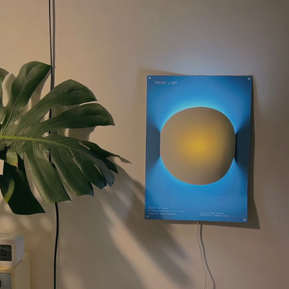 DIY Illustration Poster Night Light – USB Powered Wall Art Lamp